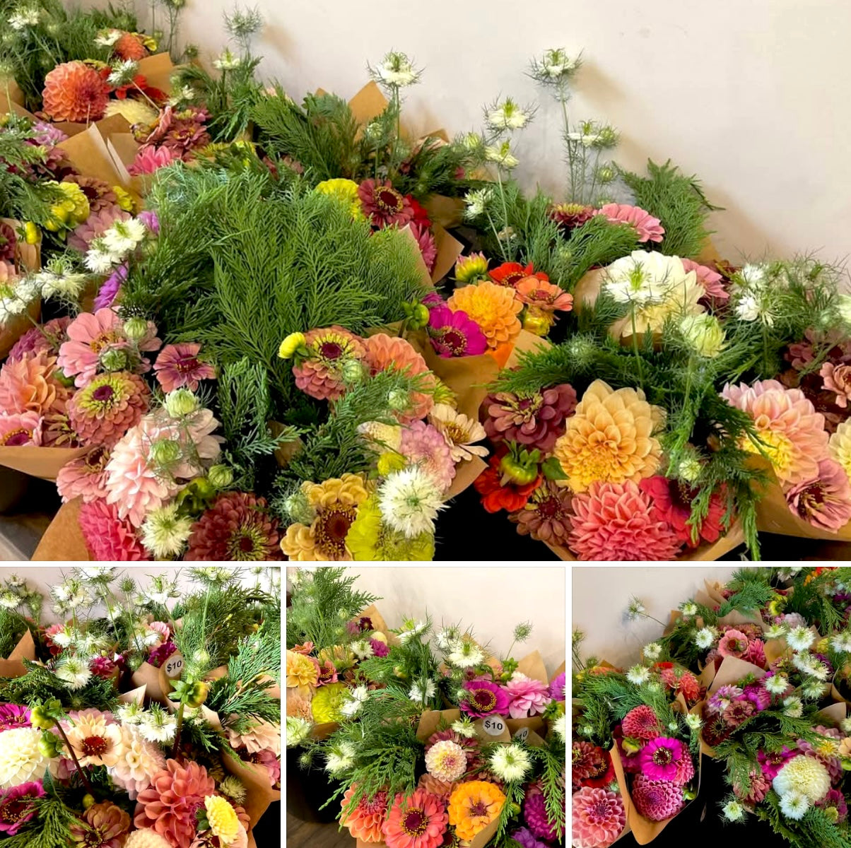 Nigella Flowers used in bouquet arrangements